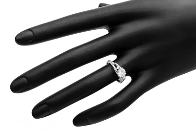 18ct White Gold Diamond Solitaire Engagement Ring 1.10cts