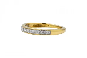 18ct Yellow Gold Diamond Eternity Ring 0.13ct