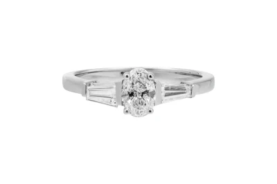 18ct White Gold Diamond Engagement Ring 0.91ct