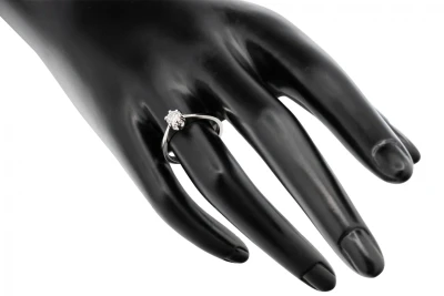 18ct White Gold Diamond Solitaire Engagement Ring 0.29ct