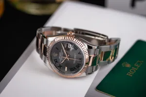 Rolex DateJust 36mm 'Wimbledon' Steel & 18ct Rose Gold Oyster 126231 2021