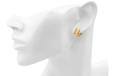 18ct Yellow Gold 12 Diamond Stud Earrings 0.36ct 5.1g