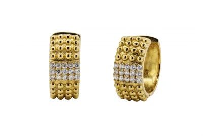 9ct Yellow Gold Cubic Zirconia Huggies 6.1g