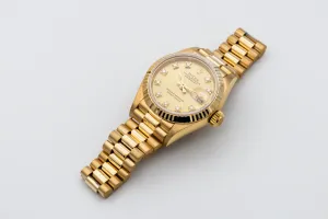 Rolex Lady DateJust 26mm 18ct Yellow Gold Presidential 69178 1989