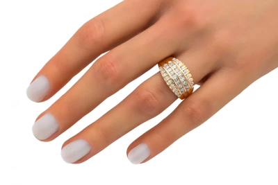 14ct Rose Gold Diamond Ring 0.36ct 4.9g