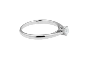 9ct White Gold Diamond Solitaire Engagement Ring 0.33ct