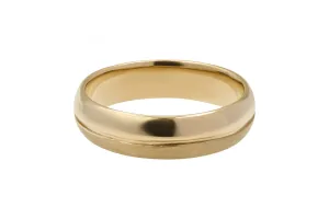 9ct Yellow Gold Wedding Band 4.9mm 3.9g