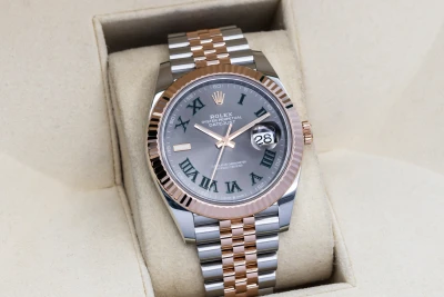 Rolex DateJust 41mm 'Wimbledon' Steel & 18ct Rose Gold Jubilee 126331 2021
