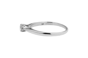 9ct White Gold Diamond Solitaire Engagement Ring 0.22ct