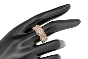 18ct Rose Gold Diamond Baguette ring 2.01cts