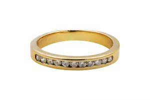 14ct Yellow Gold Diamond Eternity Wedding Band 0.35ct
