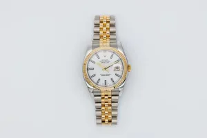 Rolex DateJust 36mm Steel & 18ct Yellow Gold Jubilee 116233 2005