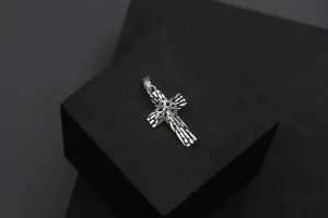 14ct Yellow & White Gold Jesus Cross Pendant 0.9g