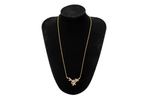 18ct Rose Gold Diamond Flower Necklace App 1cts