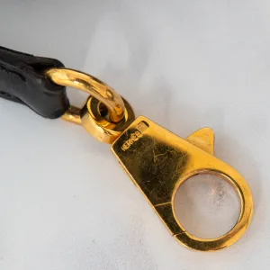 Hermes Kelly 28 Black Box Leather Bag 1996