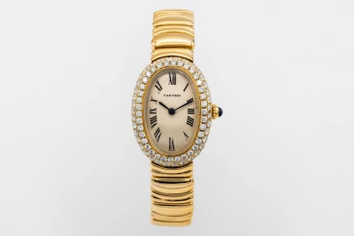 Cartier Baignoire 23mm 18ct Yellow Gold WB5096D8 Circa 2000s