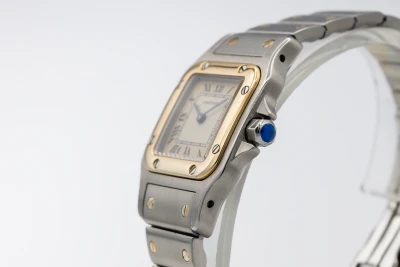 Cartier Santos Galbee 24mm Steel & 18ct Yellow Gold W20012C4 Circa 2000s
