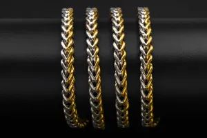 9ct White and Yellow Gold Franco Chain 46.8g