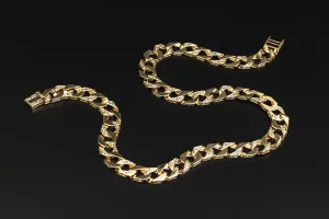 9ct Yellow Gold Bombe Chain 28" 144g