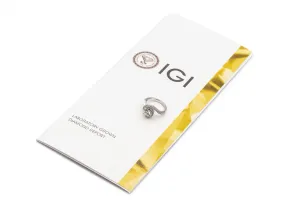 18ct White Gold Lab Diamond Twist Engagement Ring 1.35ct IGI Certified