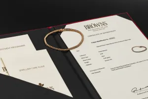 Browns 18ct Rose Gold Diamond Tennis Bracelet 3.05ct 10.88g