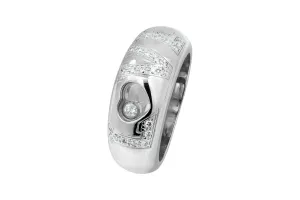 Chopard 18ct White Gold And Happy Diamonds LOVE Ring 82/2899
