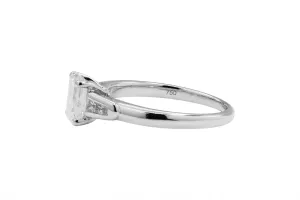 18ct White Gold LAB Diamond Engagement Ring 1.13ct IGI Certified