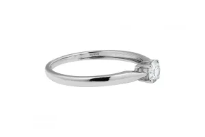 14ct White Gold Diamond Solitaire Engagement Ring 0.29ct