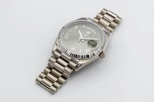 Rolex Day-Date 40mm 'Olive' 18ct White Gold Presidential 228239 2017