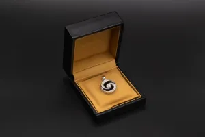 Bvlgari Optical Illusion Diamond & Onyx Spinning Pendant 0.95ct