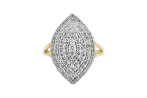 9ct Yellow Gold Diamond Ring 1.04ct
