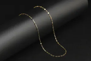 18ct Yellow & White Gold Chain 15" 1.8g