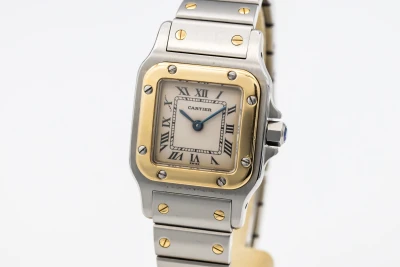 Cartier Santos Galbée 24mm Steel & 18ct Yellow Gold W20012C4 Circa 2000s