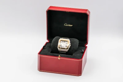 Cartier Santos 100 XL 38mm Steel & 18ct Yellow Gold W200728G 2010