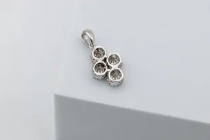 14ct White Gold Diamond Cluster Jewellery Set 1.43ct 4.4g