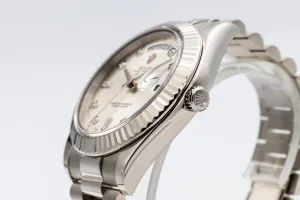 Rolex Day-Date II 18ct White Gold Presidential 218239 2014
