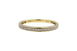 9ct Yellow Gold Diamond Eternity Ring 0.05ct