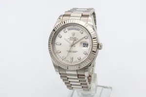 Rolex Day-Date II 18ct White Gold Presidential 218239 2014