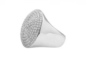 18ct White Gold Diamond Cocktail Ring 1.98ct 13.1g
