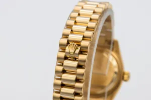 Rolex Lady DateJust 26mm 18ct Yellow Gold Presidential 179178 2001