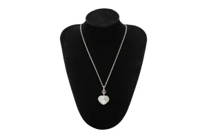 Chopard Happy Hearts 18ct White Gold Mother of Pearl Diamond Necklace 0.05ct