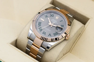 Rolex DateJust 41mm 'Wimbledon' Steel & 18ct Rose Oyster 126331 2019