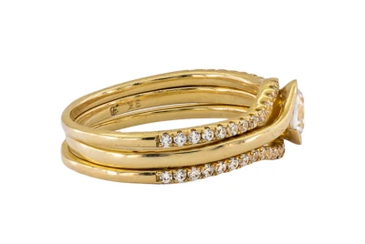 9ct Yellow Gold Cubic Zirconia Ring