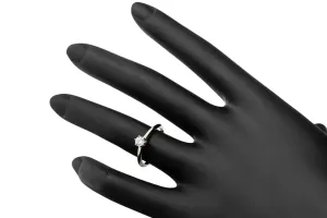 Tiffany & Co. Platinum Knife Edge Engagement Ring 0.24ct