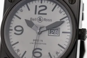 Bell & Ross Commando  46mm Black Leather BR01-96-S Circa 2010