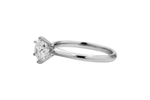 Platinum Diamond Engagement Ring 1.01ct F VS Certified