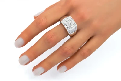 14ct White Gold Diamond Ring 0.45ct