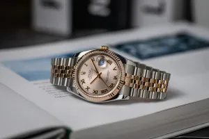 Rolex DateJust 36mm Steel & 18ct Rose Gold Jubilee 116231 2015