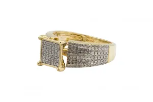 9ct Yellow Gold Diamond Ring 0.54ct 4.6g