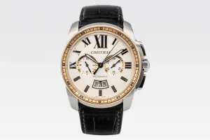 Cartier Calibre De Cartier 42mm Black Leather W7100043/3578 2014